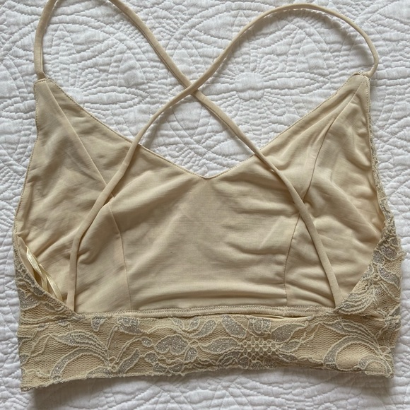Free people cream lace bralette - Picture 3 of 4